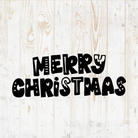 Merry Christmas Decals Peel and Stick - Wall Vinyl Decals Stickers - Happy New Year Tree Jingle Bell Snowflake Reindeer Santa Claus Angel Quote - Window Truck Laptop Tumbler - Room Decor DWSV17152