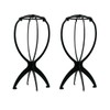 Remarks Japan Wig Stand, Set of 2, Wig Stand, Black,
