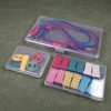 GUUZI Pack of 9 Mixed Sizes Rectangular Clear Mini Plastic