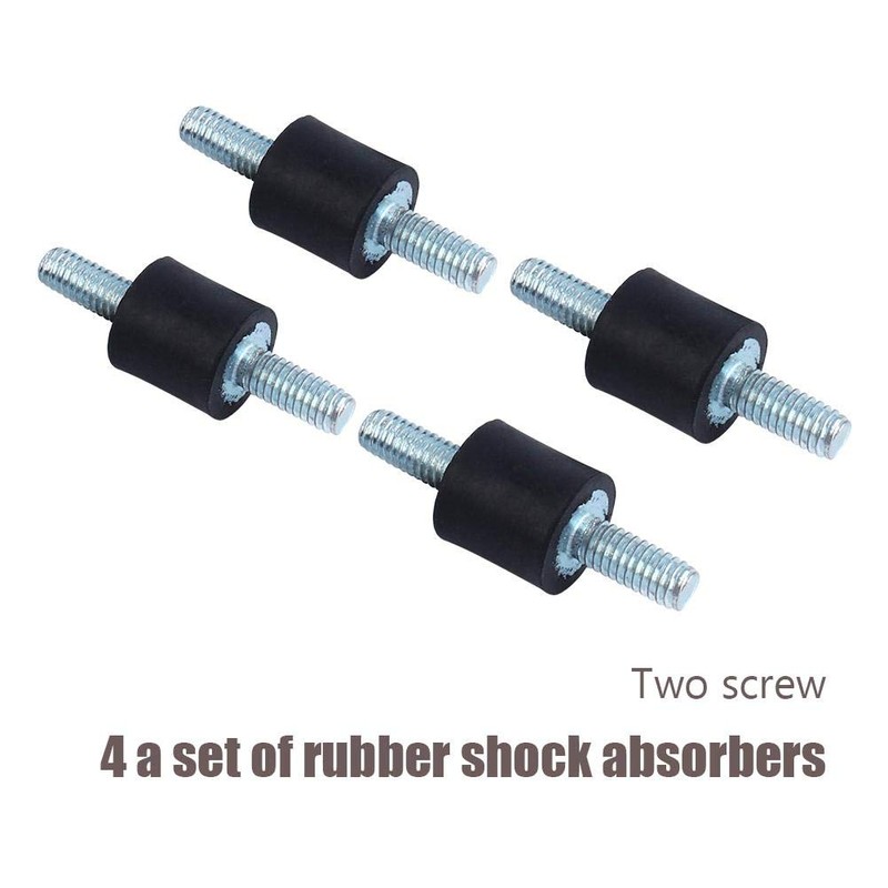 4pcs M4 Rubber Vibration Holder with Stud Bolt, Tensile Strength