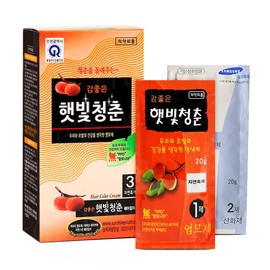 Sunshine Youth 감좋은 햇빛청춘 5박스 염색약 새치머리염색 [자연흑색] Good Sensation Sunshine Youth 5 Boxes Hair Dye for Gray Hair [Natural Black]