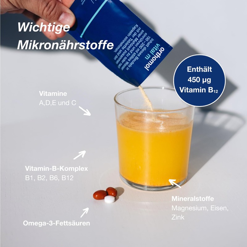 orthomol Vital m Granules / Tablets / Capsules Grapefruit Flavour,
