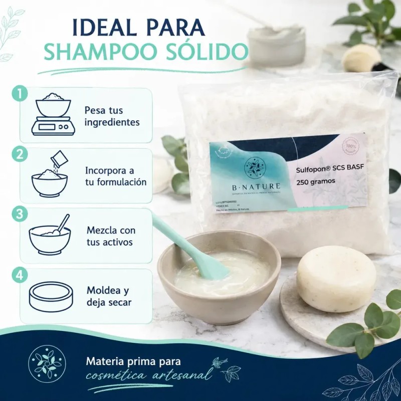 Sulfopon SCS Tensoactivo B Nature Shampoo Sólido 250 g Basf