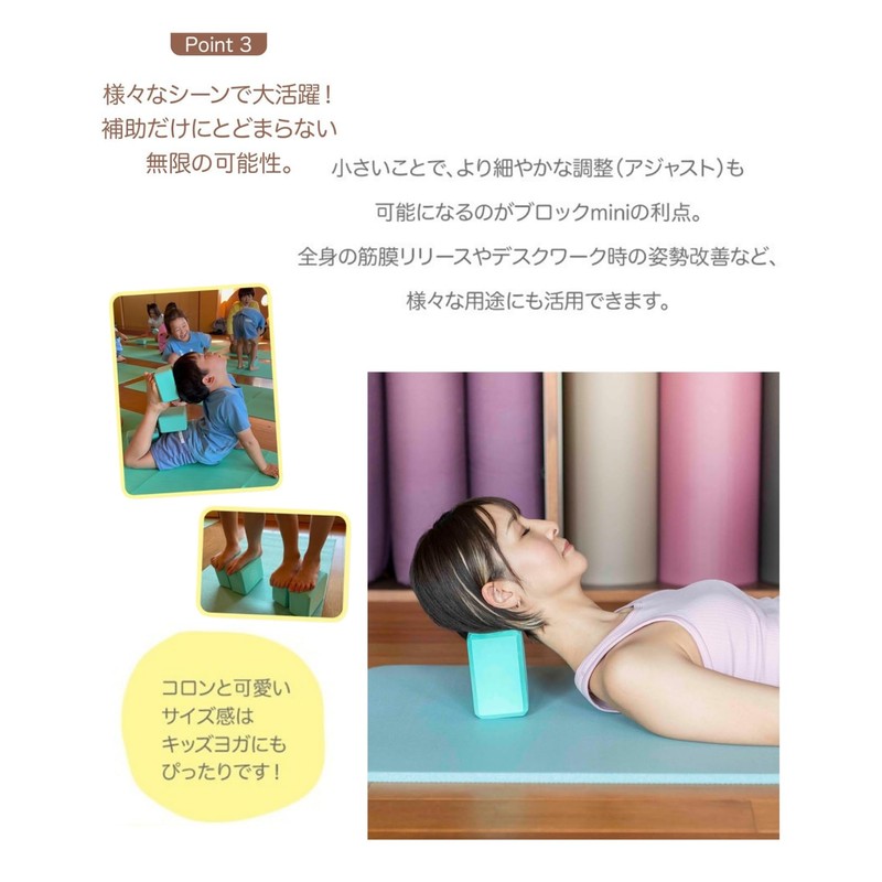 Yoga Works Yoga Block Mini Mint (Set of 2)
