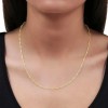 Cadena Singapur Oro 10k 50cm 2mm .8gr Italiano Color Dorado