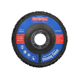 Faithfull Abrasive Cleaning Fleece Disc For Rust and Paint Removal 115mm (4.5in) Coarse