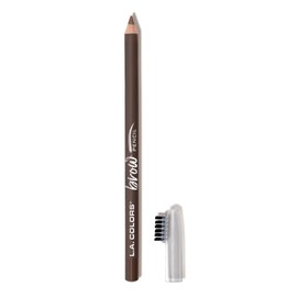 L.A. COLORS On Point Brow Pencil W/Built In Brush, Soft Brown CBP392