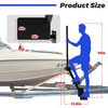 Boat Trailer Steps，Anti-slip Boat Steps Fit 3*3/5" Trailer Tongue, 440lbs