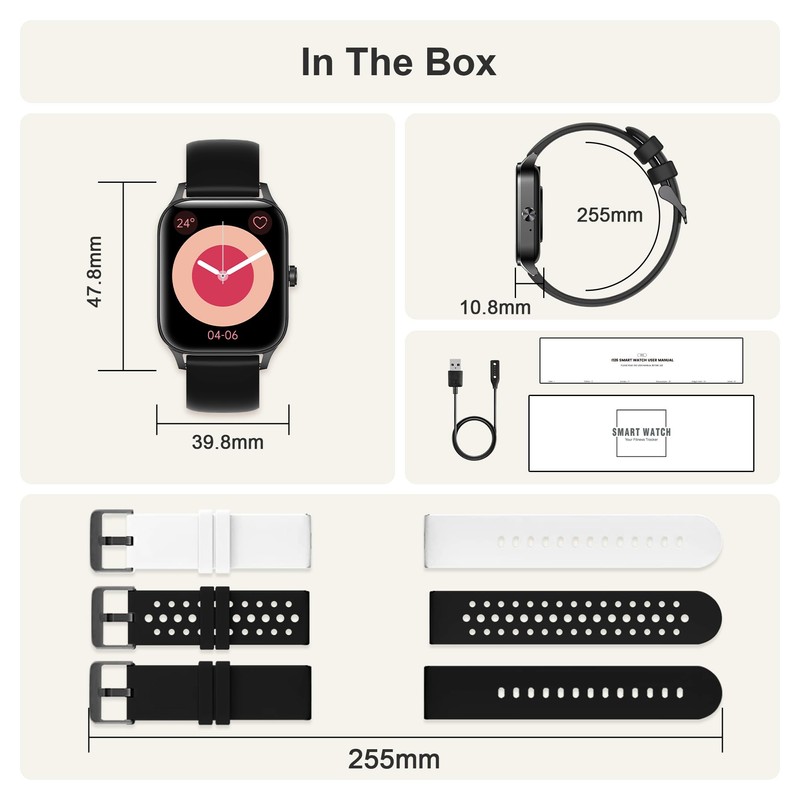 Colesma Smart Watches for Women,1.85" Fitness Tracker Watch Answer/Make Call,IP68
