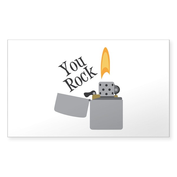 CafePress You Rock Sticker Rectangle Bumper Sticker Car Decal