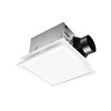 Tech Drive Bathroom Exhaust Fan with Light, 110 CFM, Super