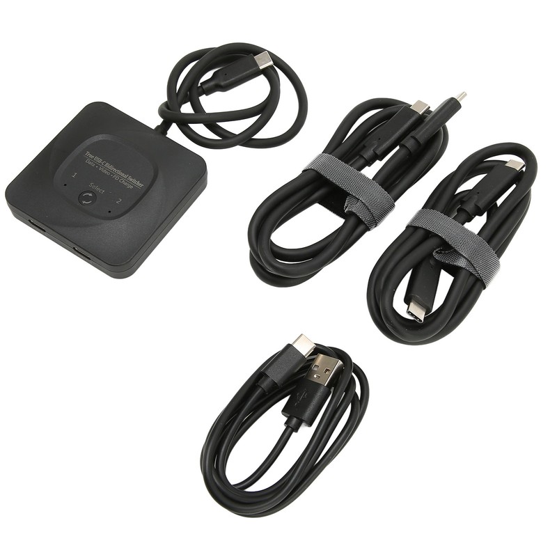 USB C Switch 2 in 1 Output Plug and Play
