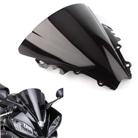 Motorcycle Windshield Fit for Yamaha YZF-600 R6 2006 2007 R6 06 07 ABS Plastic Windscreen Black Wind Deflector