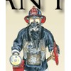 History of the American Firefighter Print - 11 3/4" By