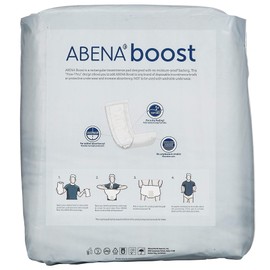 Abena BOOST Fluff Incontinence Pads - No Barrier/Flow-Through, (Sizes Normal To Extra Large) Extra Large, 20 Count