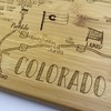 Totally Bamboo Destination Colorado State Shaped Serving and Cutting Board,