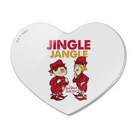 Year Without a Santa Claus Jingle Jangle Heart Acrylic Fridge Refrigerator Magnet