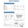 JOYTUTUS Rear Under Seat Dividers Compatible with Ford Maverick 2024