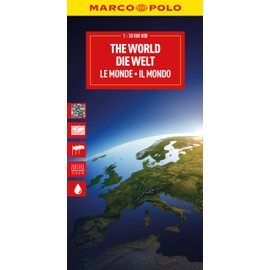 World Political Marco Polo Folded Map with Flags (Marco Polo Maps)