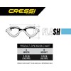 Cressi Man Flash Goggles - Separate Eyepiece Swimming Goggles with