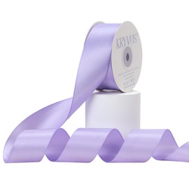 Kryvus Lavender Satin Ribbon, 1.5 Inch X 25 Yards, Premium Satin Ribbon for Gift Wrapping, Crafts, Hair Bow Making, Sewing, Flower Bouquet, Wedding Party Decor