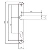 Fab Fix Balmoral Hardex Chrome UPVC Lever Door Handles 92pz