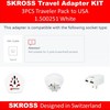 Skross World Travel Adapter Plug Kit Traveller Pack to USA