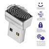 Mini USB Fingerprint Reader,Portable Security Key Biometric Fingerprint Scanner for