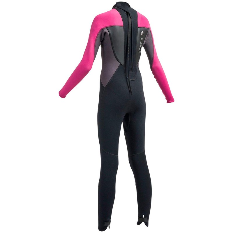 Gul G-Force Junior 3mm Flatlock Wetsuit in Black and Pink