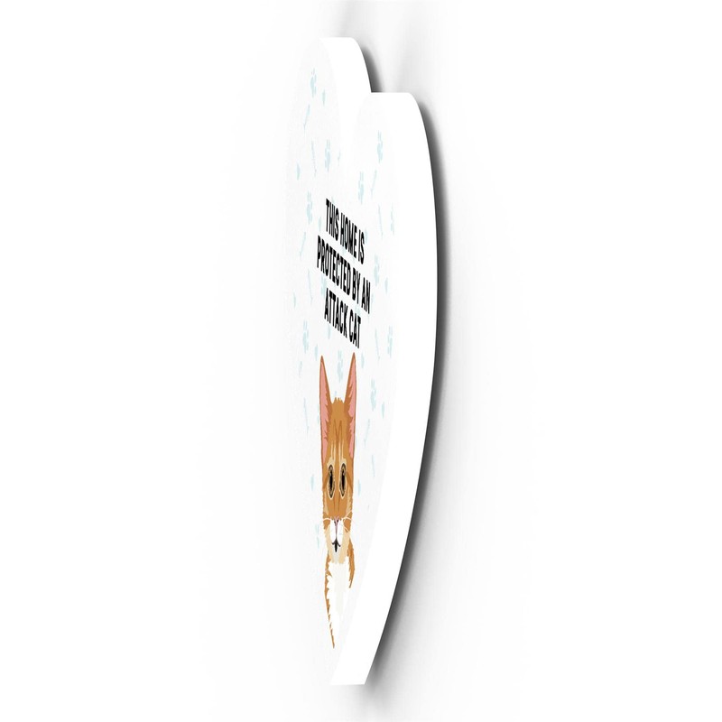 Global Designs Ginger Tabby Kitten Cat Home Protected Attack Cat