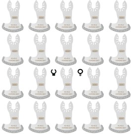 XXGO 20 Pcs Multitool Diamond Blade for Grout Removal Oscillating Tool Masonry Tile Concrete Removing Blades XG8020S