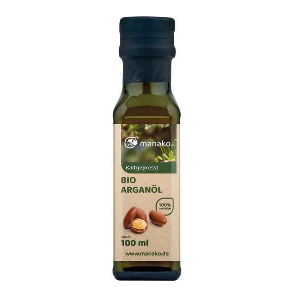 manako Organic Argan Oil from Morocco, Pack of 1 (1