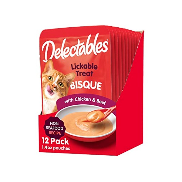 Hartz Delectables Non-Seafood Bisque Lickable Wet Cat Treats for Adult