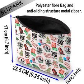 Shitter's Full Makeup Bag Holiday Vacation Movie Baking Gift Funny RV Cosmetic Bag for Camper Happy Camping Gift (Shitter's Full)