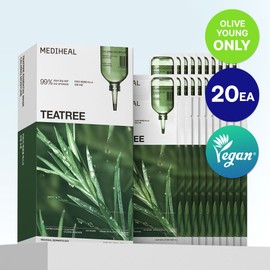 MEDIHEAL Tea Tree Essential Mask Sheet Calming Moisture 20ea - MEDIHEAL Tea Tree Essential Mask Sheet Calming Moisture 20ea