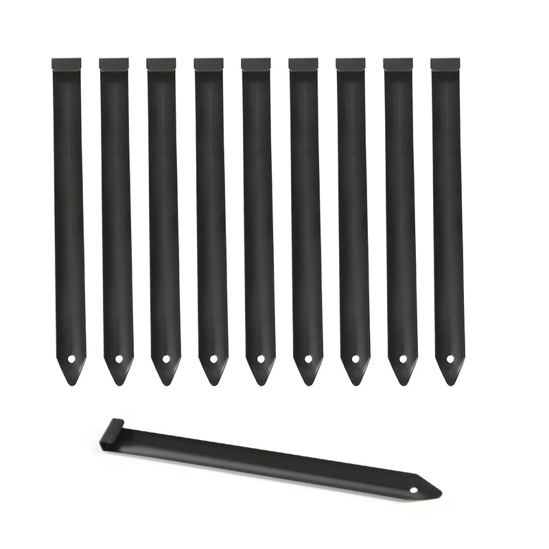 ORVPMVP 20Pcs Metal Landscape Edging Stakes, 8.5In Garden Stakes Landscape