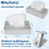 Hypafol Cosmetic Tissue Box, Robust Stainless Steel Dispenser, Modern, Minimalist