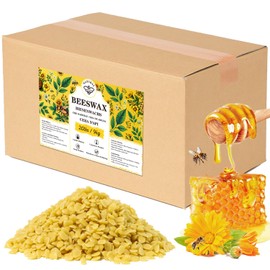 Organic Beeswax pellets 20LB, VEGISHINE Pure Beeswax for Skin, Natural Yellow Beeswax for Candle Making, DIY Skin Care, Lip Balm, Polishing, Lotion, Soap, Candle Making Supplies