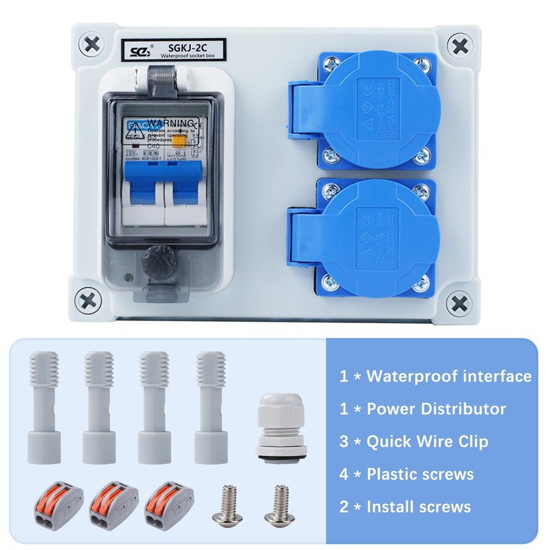 Construction Power Distributor 16A Power Distributor High Current Distributor Wall