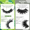 3d Plant Fibre Russian Strip Lashes, D Curl Lash Strips,