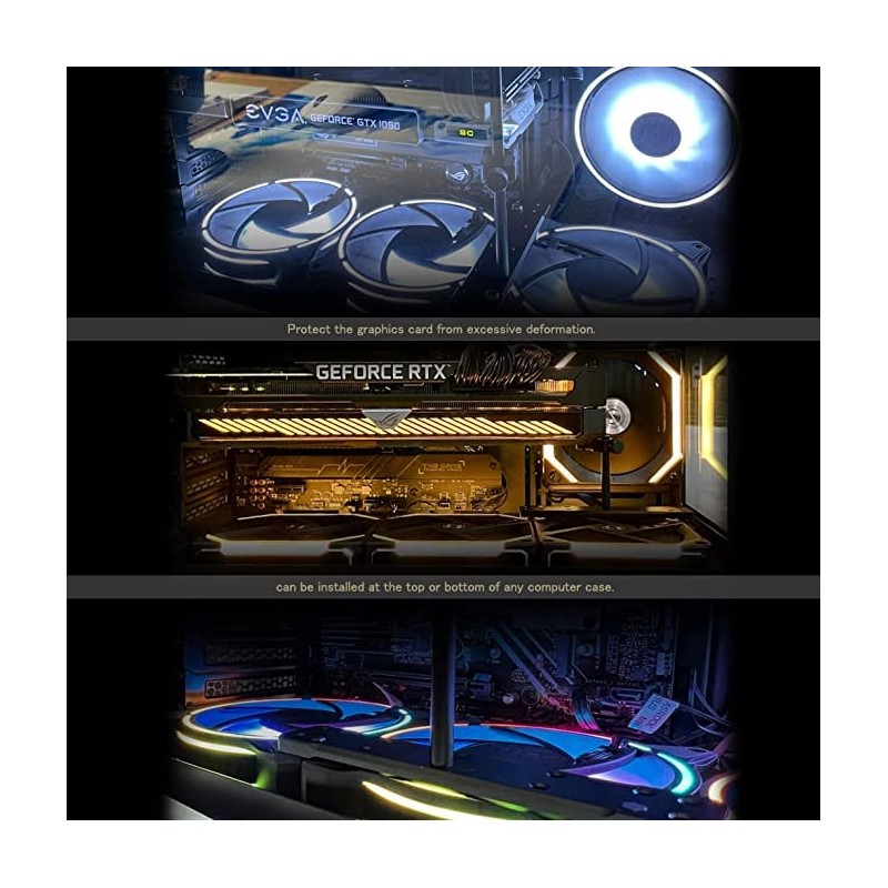 DolDer Aluminium Graphics Card Holder, GPU Holder, Video Card Sag