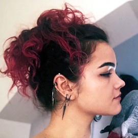 YUNXI Unique Retro Long And Short Rivet Earrings Ear Clips Fashion Goth Punk Tassel Chain Ear Cuff Earrings (Gold)