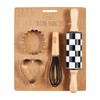 Mud Pie Rolling Pin Baking Set; cutter 3" x 3"