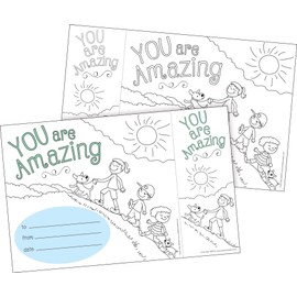 Barker Creek Color Me You are Amazing Awards & Bookmarks Set (BC431)