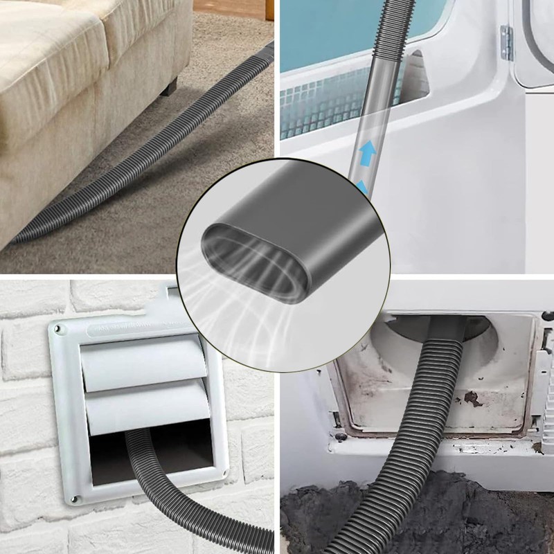 JEDELEOS Upgraded Dryer Vent Lint Vacuum Attachment Hose for Dyson
