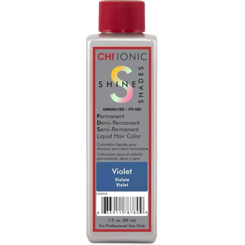 CHI Ionic Shine Shades Liquid Hair Dye Violet/Purple 3oz Bottle