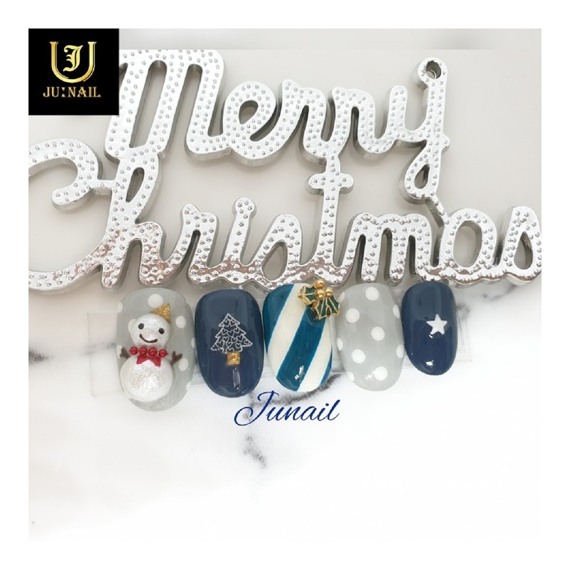 ⛄Snowman Nail Tips⛄ New Year’s Eve Event - Long Almond