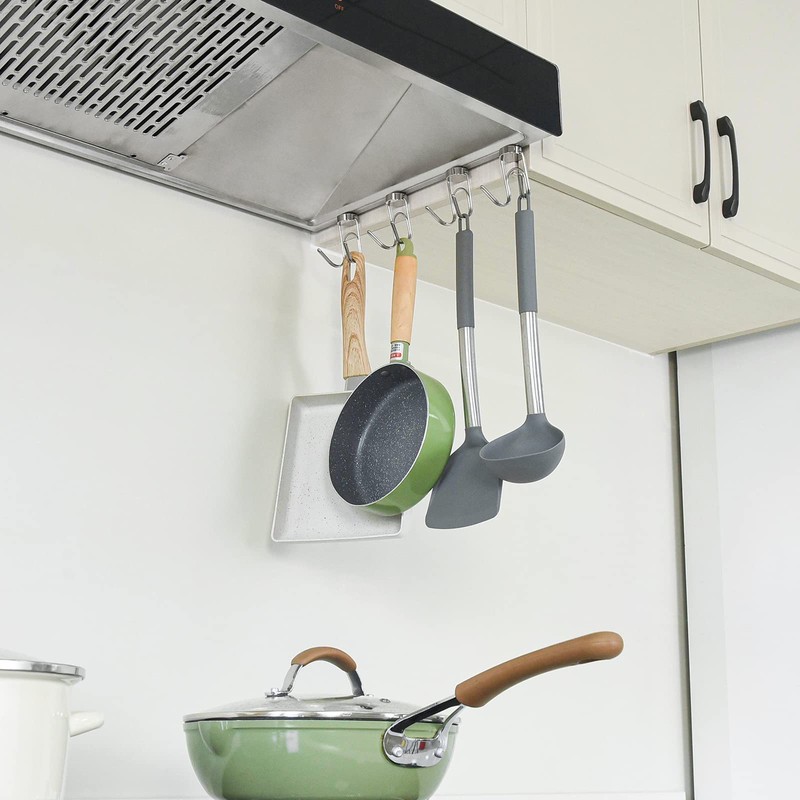 Wowfill Magnetic Hook with Magnet, 304 Stainless Steel, Rustproof, Vertical