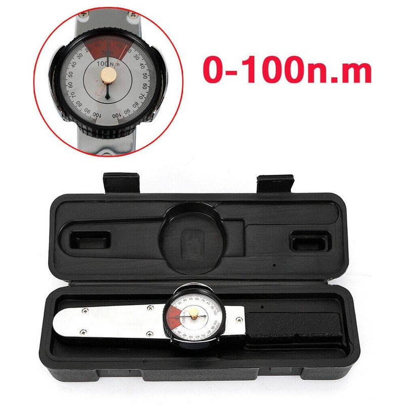 SHZICMY Dial Torque Wrench Indicator, High Precision 0-100N.m 2-direction TLB
