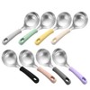 KKU-MIM Wide Head Serving Spoon with Silicon Handle, 8 inch,